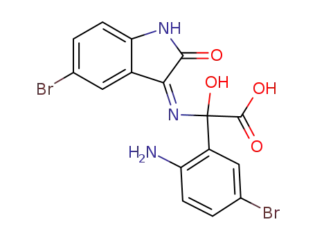 (2-amino-5-bromo-phenyl)-(5-bromo-2-oxo-indolin-3-ylidenamino)-hydroxy-acetic acid