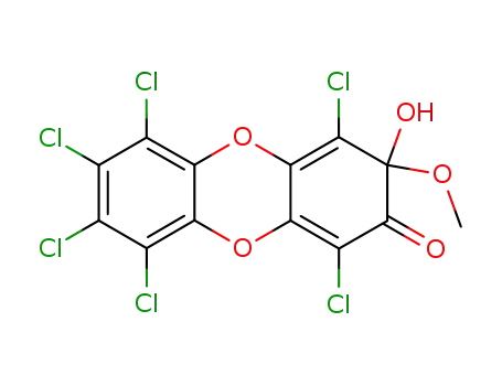 1,4,6,7,8,9-hexachloro-3-hydroxy-3-methoxy-3H-dibenzo[1,4]dioxin-2-one