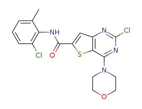 2-chloro-N-(2-chloro-6-methylphenyl)-4-morpholinothieno[3,2-d]pyrimidine-6-carboxamide