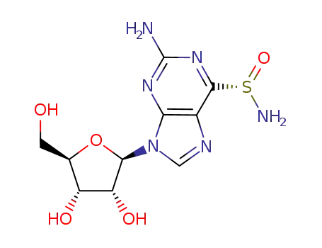 (S)-2-amino-9-β-D-ribofuranosylpurine-6-sulfinamide