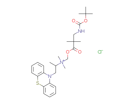 N-[[3-[[(1,1-dimethylethoxy)carbonyl]amino]-2,2-dimethyl-1-oxopropoxy]methyl]-N,N,α-trimethyl-10H-phenothiazin-10-ethanaminium chloride