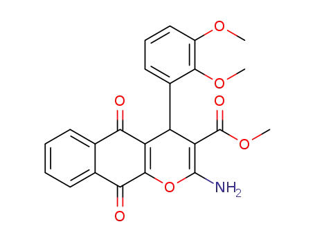 methyl 2-amino-4-(2,3-dimethoxyphenyl)-5,10-dioxo-5,10-dihydro-4H-benzo[g]chromene-3-carboxylate