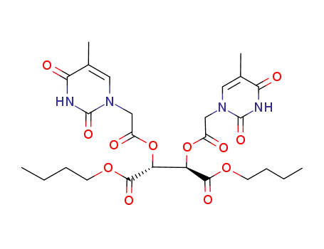 (2R,3R)-2,3-Bis-[2-(5-methyl-2,4-dioxo-3,4-dihydro-2H-pyrimidin-1-yl)-acetoxy]-succinic acid dibutyl ester