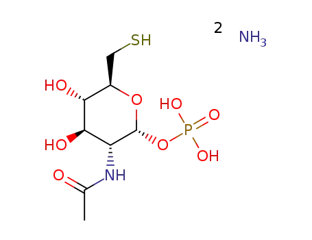 ammonium 2-acetamido-2,6-dideoxy-6-thio-α-D-glucopyranosyl-1-phosphate