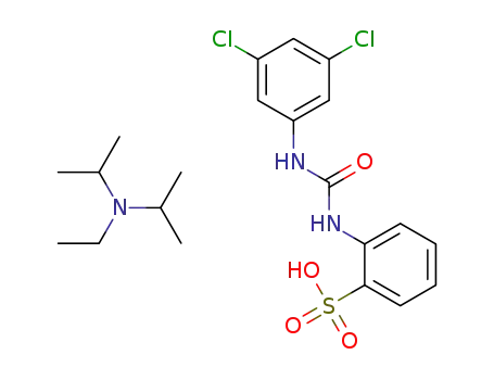 N-ethyl-N-isopropylpropan-2-aminium 2-(3-(3,5-dichlorophenyl)ureido)benzenesulfonate