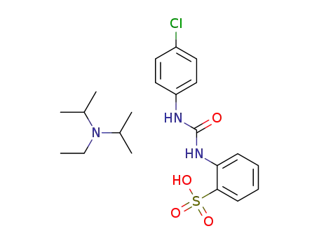 N-ethyl-N-isopropylpropan-2-aminium 2-(3-(4-chlorophenyl)ureido)benzenesulfonate