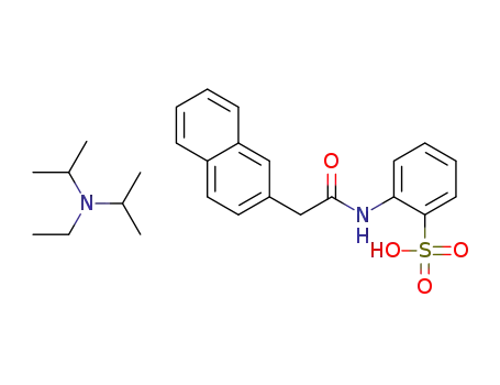 N-ethyl-N-isopropylpropan-2-aminium 2-(2-(naphthalen-2-yl)acetamido)benzenesulfonate