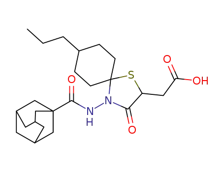 [4‐(adamantane‐1‐carboxamido)‐3‐oxo‐8‐propyl‐1‐thia‐4‐azaspiro‐[4.5]decan‐2‐yl]acetic acid