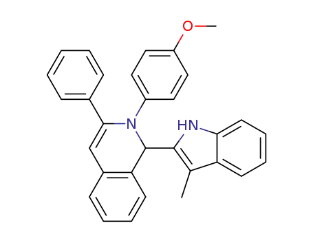 2-(4-methoxyphenyl)-1-(3-methyl-1H-indol-2-yl)-3-phenyl-1,2-dihydroisoquinoline
