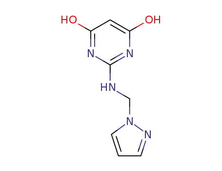 2-(((1H-pyrazol-1-yl)methyl)amino)pyrimidine-4,6-diol