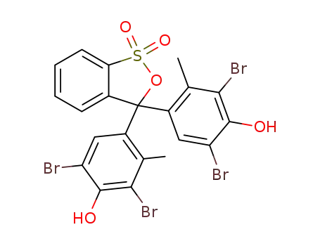 Molecular Structure of 76-60-8 (Bromocresol green)