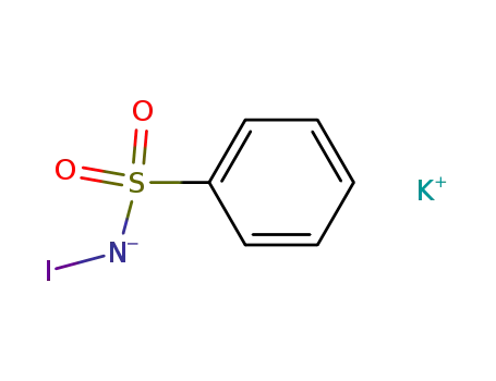 Molecular Structure of 79631-27-9 (Benzenesulfonamide,N-iodo-, potassium salt (1:1))