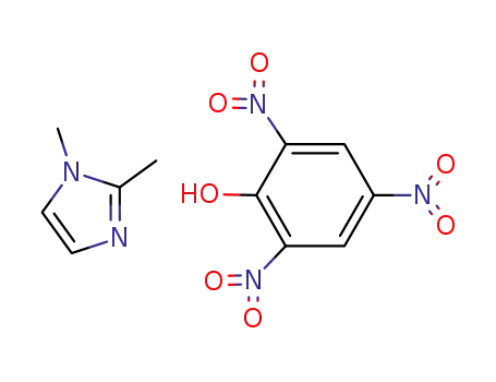 Molecular Structure of 24134-14-3 (1H-Imidazole, 1,2-dimethyl-, compd. with 2,4,6-trinitrophenol)