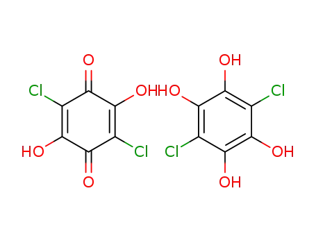 2,5-dichloro-3,6-dihydroxy-[1,4]benzoquinone; compound of chloranilic acid with 3.6-dichloro-1.2.4.5-tetraoxy-benzene