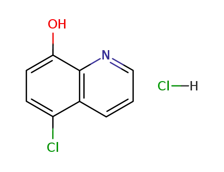 Molecular Structure of 25395-13-5 (5-chloroquinolin-8-ol hydrochloride)