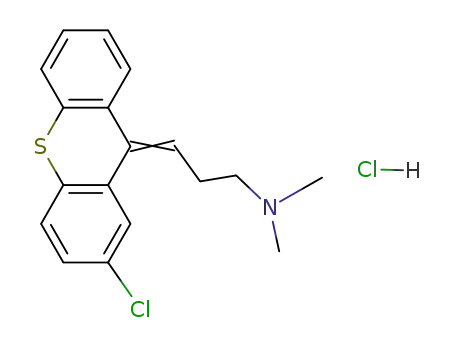 1-Propanamine, 3-(2-chloro-9H-thioxanthen-9-ylidene)-N,N-dimethyl-, hydrochloride