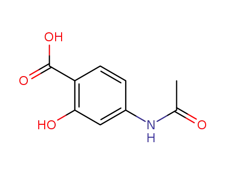 Molecular Structure of 50-86-2 (4-Acetamidosalicylic acid)