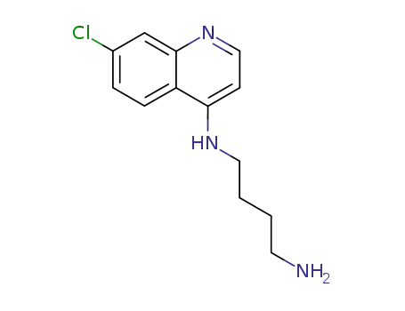 Molecular Structure of 53186-45-1 (4-(4-AMINOBUTYL)AMINO-7-CHLOROQUINOLINE)