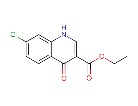 Molecular Structure of 54132-35-3 (3-Quinolinecarboxylic acid, 7-chloro-1,4-dihydro-4-oxo-, ethyl ester)