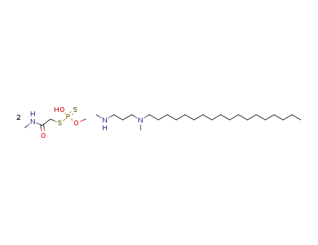 N,N'-Dimethyl-N-octadecyl-trimethylendiammonium-bis-(O-methyl-S-methylcarbamoylmethyl)-dithiophosphat