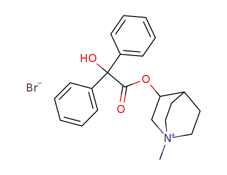 1-Azoniabicyclo[2.2.2]octane, 3-[(hydroxydiphenylacetyl)oxy]-1-methyl-, bromide