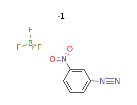 Molecular Structure of 586-36-7 (Benzenediazonium, 3-nitro-, tetrafluoroborate(1-))