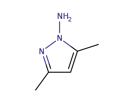 Molecular Structure of 77202-06-3 (1H-Pyrazol-1-amine,3,5-dimethyl-(9CI))
