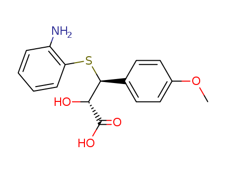 Benzenepropanoic acid, b-[(2-aminophenyl)thio]-a-hydroxy-4-methoxy-, (aS,bS)-