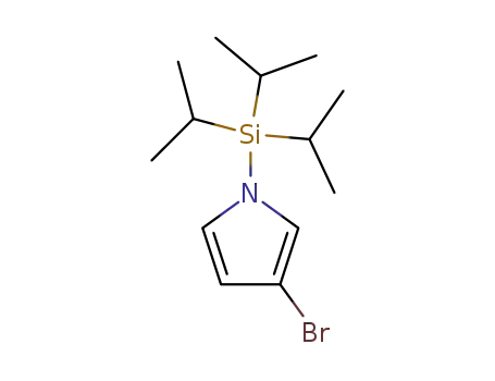 Molecular Structure of 87630-36-2 (3-BROMO-1-(TRIISOPROPYLSILYL)PYRROLE)