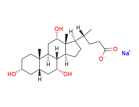 Molecular Structure of 361-09-1 (Sodium cholate)