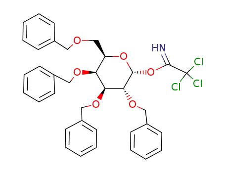 Molecular Structure of 90358-01-3 (O-(2,3,4,6-TETRA-O-BENZYL-ALPHA-D-GALACTOPYRANOSYL)TRICHLOROACETIMIDATE)