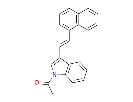 1-[3-((E)-2-Naphthalen-1-yl-vinyl)-indol-1-yl]-ethanone