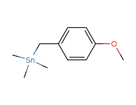 Molecular Structure of 51755-57-8 (Stannane, [(4-methoxyphenyl)methyl]trimethyl-)