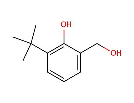 Molecular Structure of 90905-81-0 (Benzenemethanol, 3-(1,1-dimethylethyl)-2-hydroxy-)