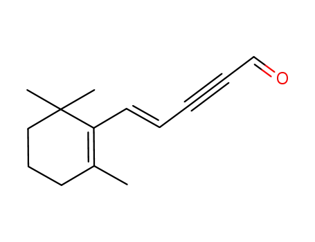 Molecular Structure of 101315-22-4 (4-Penten-2-ynal, 5-(2,6,6-trimethyl-1-cyclohexen-1-yl)-, (E)-)