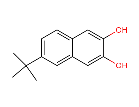 Molecular Structure of 116310-13-5 (2,3-Naphthalenediol, 6-(1,1-dimethylethyl)-)