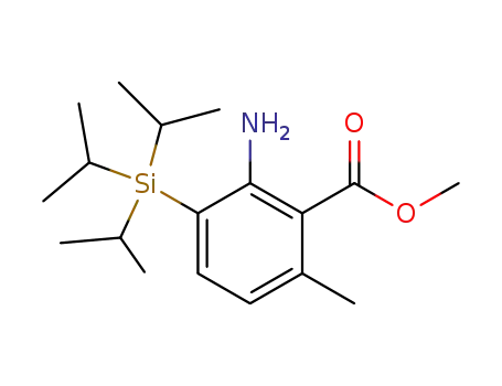 2-methoxycarbonyl-3-methyl-6-(trisopropylsilyl)aniline
