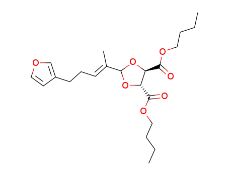 (4R,5R)-2-((E)-4-Furan-3-yl-1-methyl-but-1-enyl)-[1,3]dioxolane-4,5-dicarboxylic acid dibutyl ester