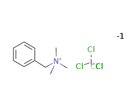 Molecular Structure of 121309-88-4 (Benzyltrimethylammonium tetrachloroiodate)