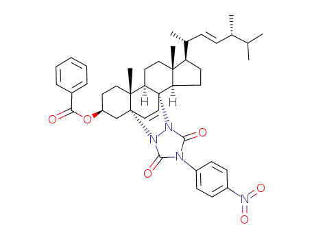 benzoyloxy-3β (p-nitrophenyl-4' urazolo-1',2')-5α,8α ergostadiene-6,22