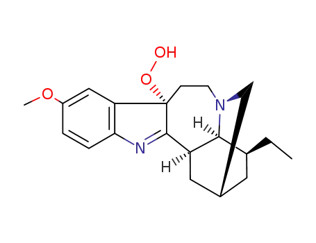 12-methoxy-16,17-didehydro-9,17-dihydro-ibogamin-9α-yl hydroperoxide