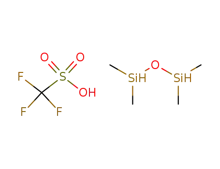 Trifluoro-methanesulfonic acid; compound with 1,1,3,3-tetramethyl-disiloxane