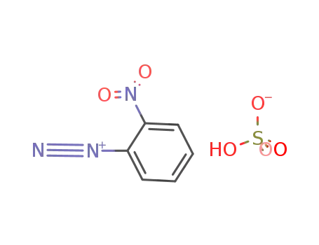 Molecular Structure of 49732-37-8 (Benzenediazonium, 2-nitro-, sulfate (1:1))