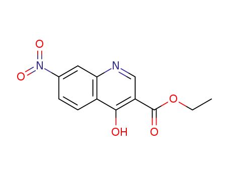 Molecular Structure of 7248-88-6 (ETHYL 4-HYDROXY-7-NITROQUINOLINE-3-CARBOXYLATE)