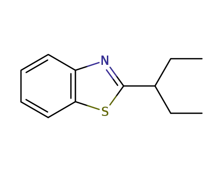 Molecular Structure of 93194-82-2 (Benzothiazole, 2-(1-ethylpropyl)- (9CI))