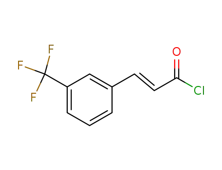 Molecular Structure of 60689-14-7 (3-[3-(TRIFLUOROMETHYL)PHENYL]-2-PROPENOYLHLORIDE)