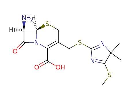 (6R,7R)-7-Amino-3-(4,4-dimethyl-5-methylsulfanyl-4H-imidazol-2-ylsulfanylmethyl)-8-oxo-5-thia-1-aza-bicyclo[4.2.0]oct-2-ene-2-carboxylic acid