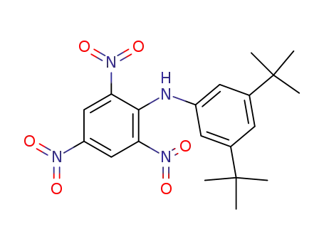 Molecular Structure of 89045-55-6 (Benzenamine, N-[3,5-bis(1,1-dimethylethyl)phenyl]-2,4,6-trinitro-)