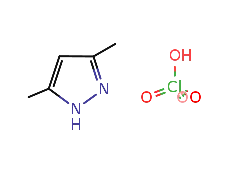 Molecular Structure of 112472-55-6 (1H-Pyrazole, 3,5-dimethyl-, monoperchlorate)