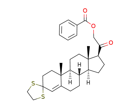 21-Benzoyloxy-4-pregnen-3,20-dion-3-ethylendithioacetal